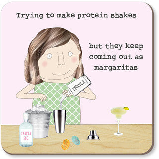 Rosie Made a Thing - Coaster - Protein Shakes