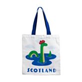 Tote bag with a dragon design and 'Scotland' text on a white background