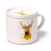 Mug with a deer / stag design on a white background