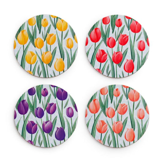 Tulip Coasters - Set of four