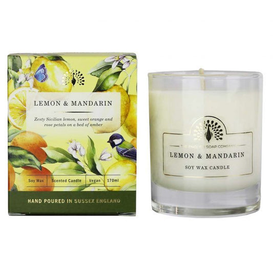 The English Soap Company - Lemon & Mandarin Candle (170ml)