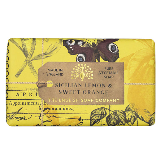 The English Soap Company - Anniversary Collection - Sicilian Lemon & Sweet Orange Soap Bar (190g)