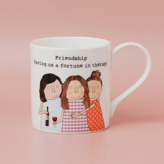 Rosie Made A Thing - Boxed Bone China Mug - Friends & Therapy