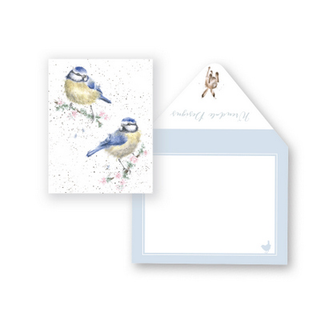 Wrendale Designs - Card - Mini - Blossom and Blue Tits