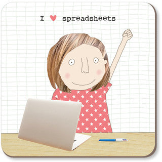 Rosie Made a Thing - Coaster - Spreadsheets