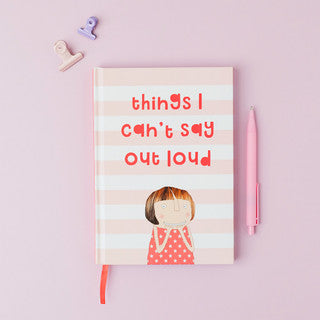 Rosie Made a Thing - A5 Lined Hardback Notebook- Out Loud