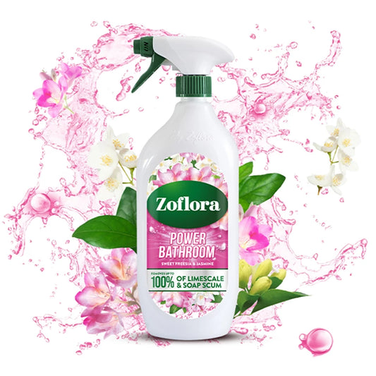 Zoflora Sweet Freesia & Jasmine Power Bathroom Cleaner - 800ml